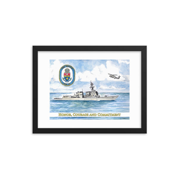 USS Preble - Intrepid Patriot Framed Print