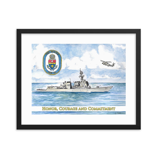 USS Preble - Intrepid Patriot Framed Print