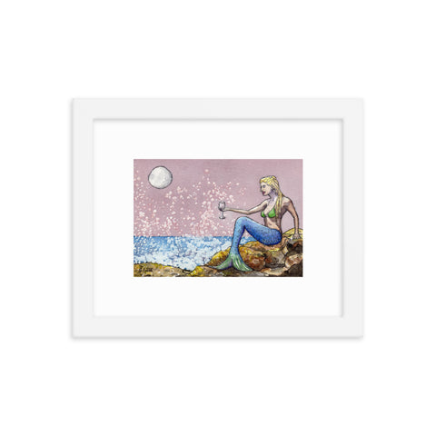 Malbec Moonlight Framed Print