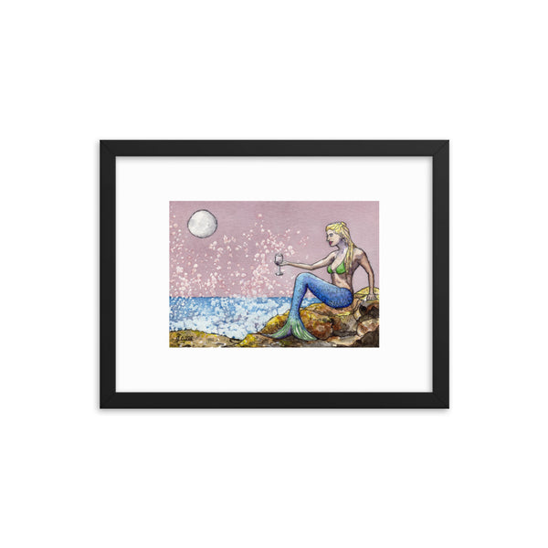 Malbec Moonlight Framed Print