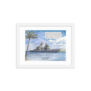 USS Chosin - Invictus Framed Print