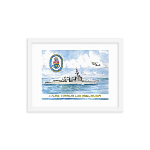 USS Preble - Intrepid Patriot Framed Print