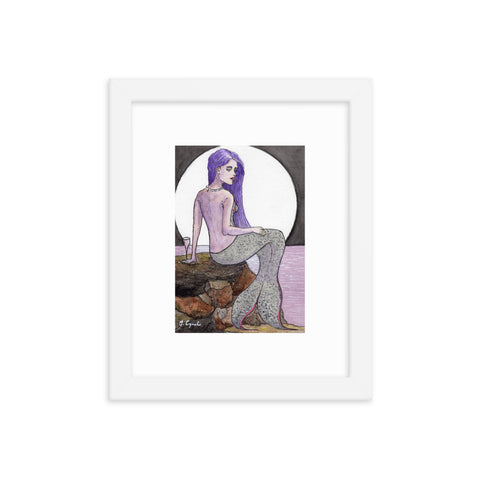 Cab Sauv Siren Framed Print