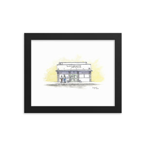 Kaimuki Superette Framed Print